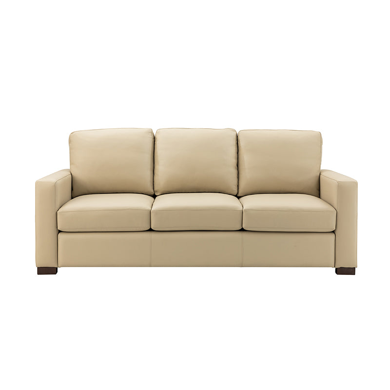 Enrico 83.46" Wide Genuine Leather Sofa