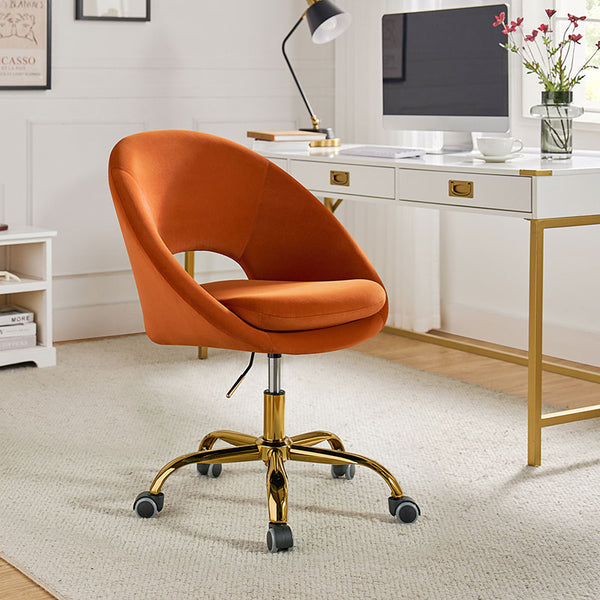 Ramona Velvet Upholstered Office Chair
