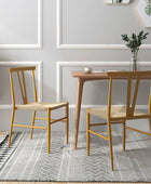 Natalia Dining Chair with Woven Seat, Set of 2