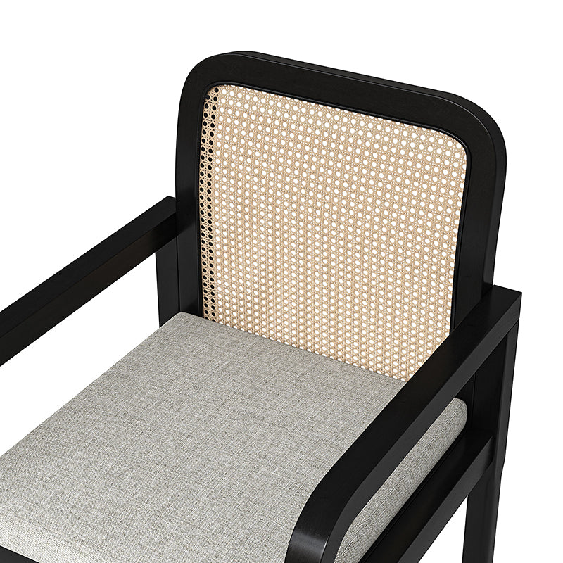 Rattan Backrest Elegance: Kevin Ratten Dining Chairs