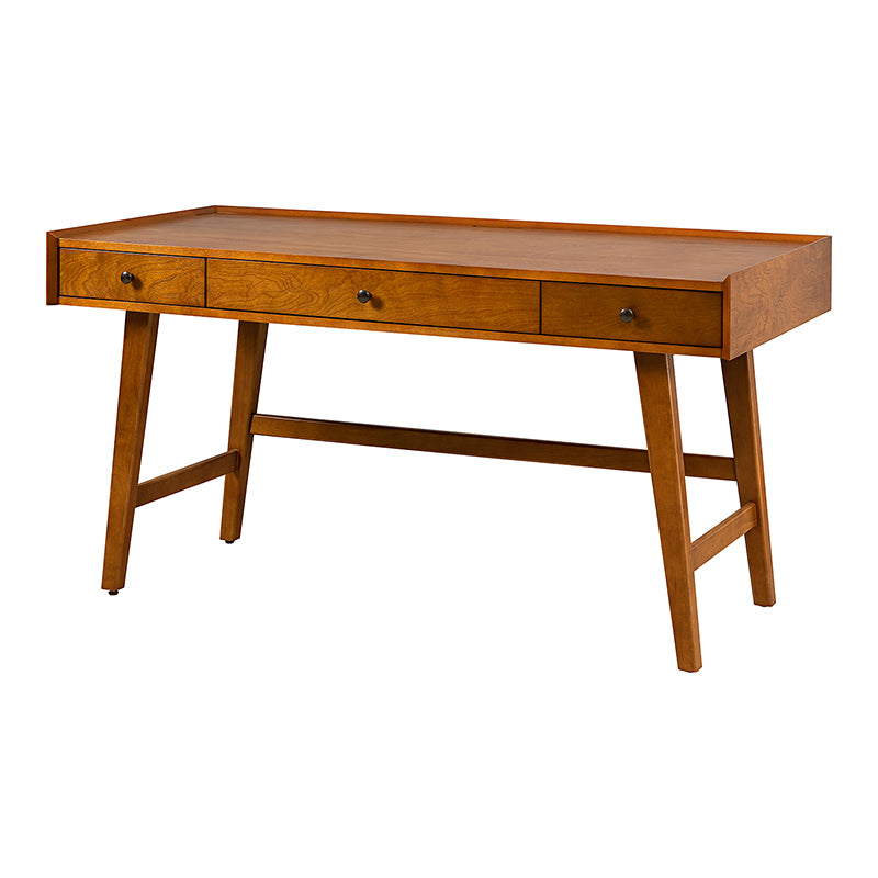 Charlotte Mid-century Modern 60" Computer Desk with Cable Management & Charging Station