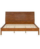 Vivian Solid Wood Platform Bed with USB Ports and Storage Space