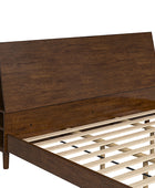 Vivian Solid Wood Platform Bed with USB Ports and Storage Space