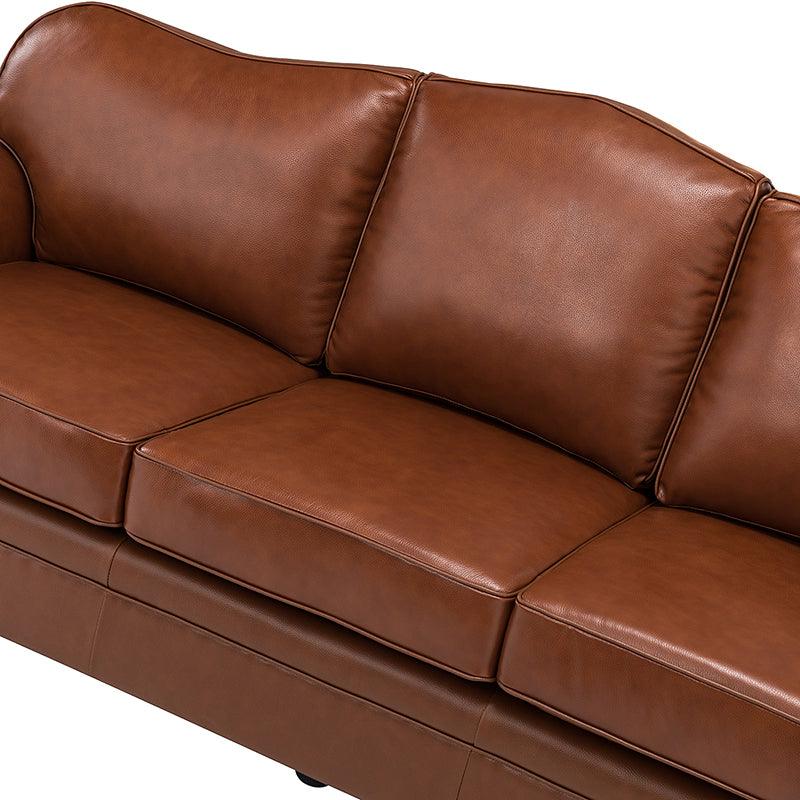 Flavio 81" Genuine Leather Sofa - Hulala Home