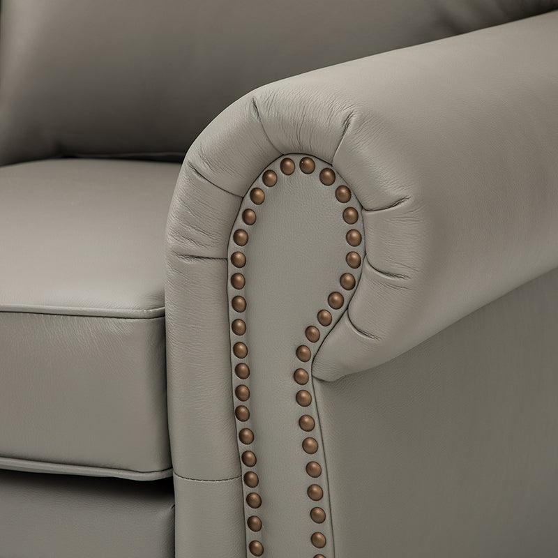 Flavio 81" Genuine Leather Sofa - Hulala Home