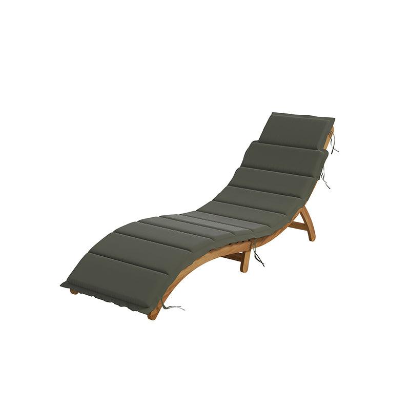 Vincenzo Acacia Wood Chaise Lounge Set with Cushions and Table - Hulala Home